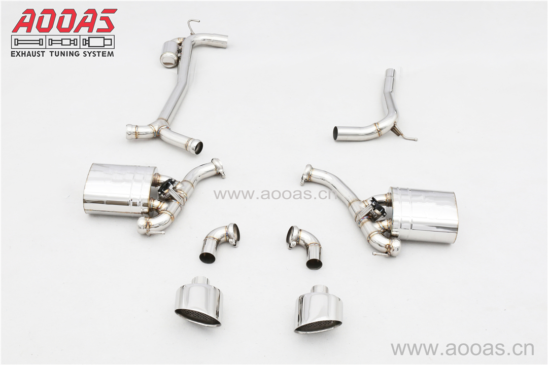 Audi A5 B9 FWD With RS4 Design All SS304 / Valvetronic Catback System